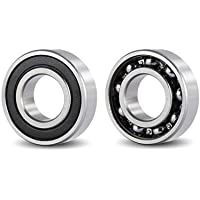 DOJA Industrial | Rodamientos 6005 2RS C3 Cojinete de bolas para eje de (25mm) Exterior de 47mm ancho de 12mm…